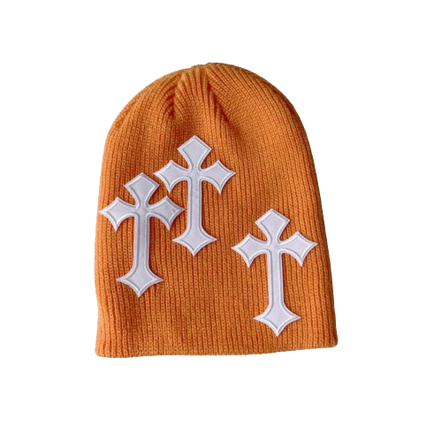 Patched Cross Beanie