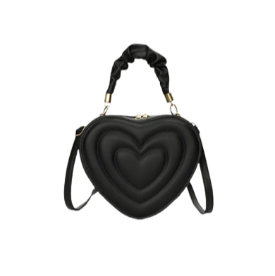 Heart Black Bag
