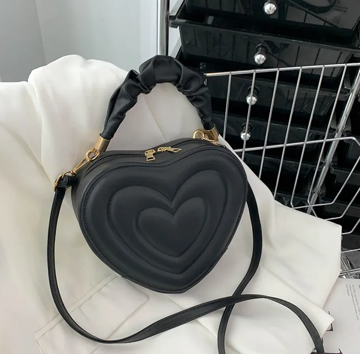 Heart Black Bag