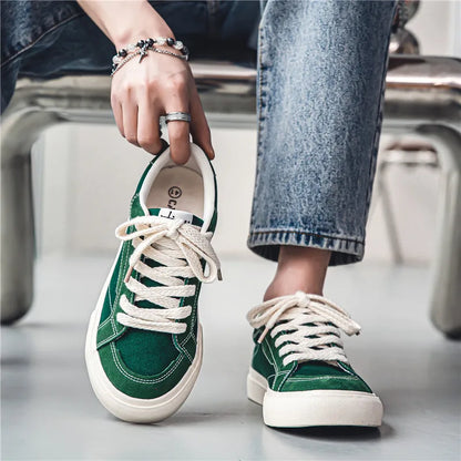 Green Canvas Shoes