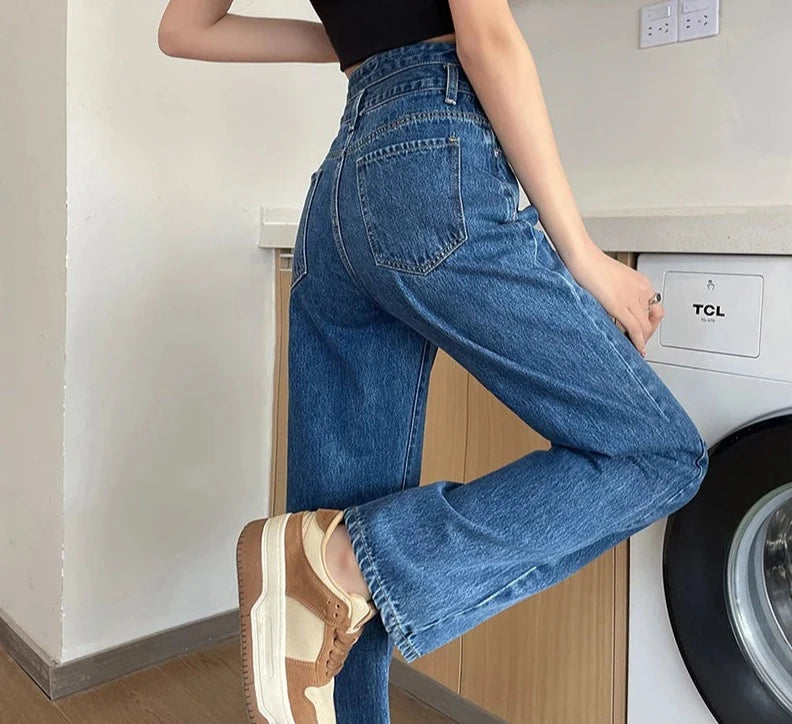Blue Straight Jeans