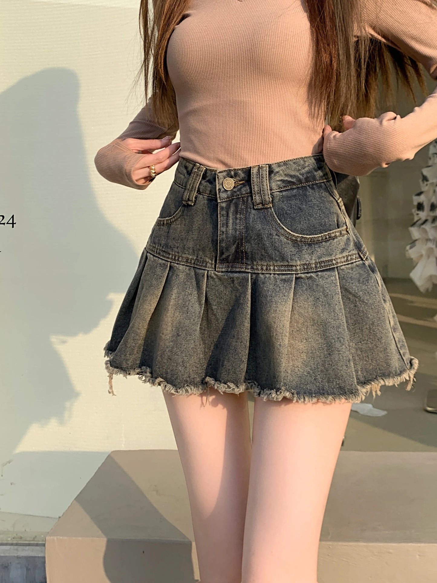 Cute Denim Skirt